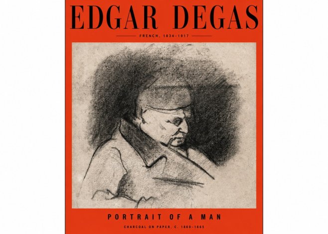 Edgar Degas Portrait of a Man No2 - Plakat
