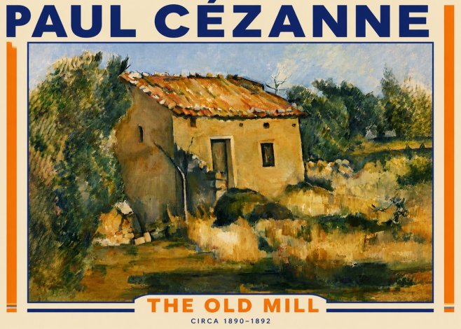 Paul Cézanne The Old Mill No4 - Plakat