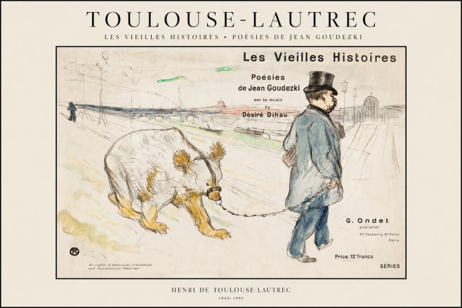 Toulouse-Lautrec Les Vieilles Histoires No1 - Plakat