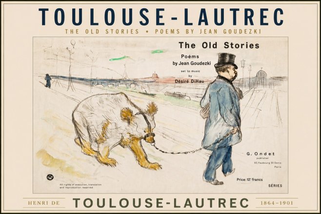 Toulouse-Lautrec Les Vieilles Histoires No5 - Plakat