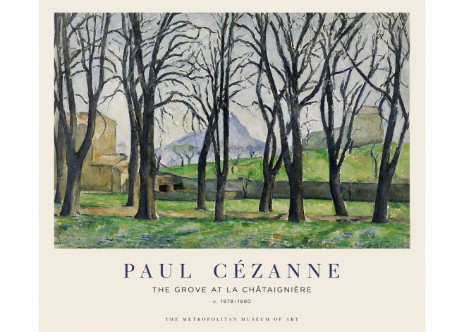 Paul Cézanne The Grove at La Châtaignière No1 - Plakat