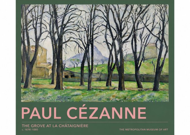 Paul Cézanne The Grove at La Châtaignière No2 - Plakat