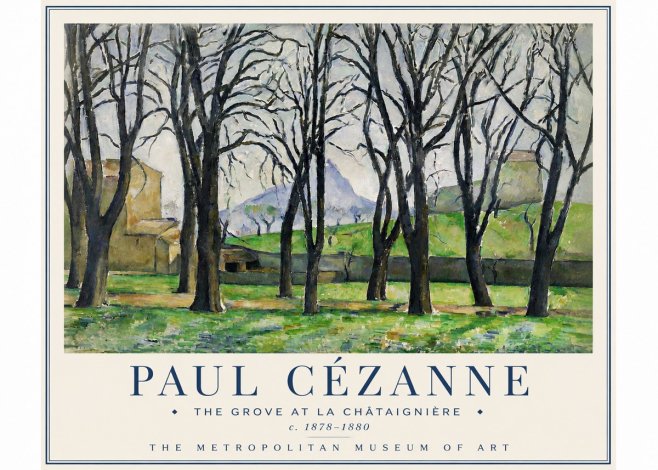 Paul Cézanne The Grove at La Châtaignière No3 - Plakat
