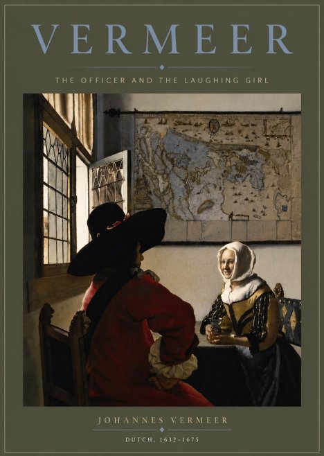 Vermeer The Officer and the Laughing Girl No6 - Plakat