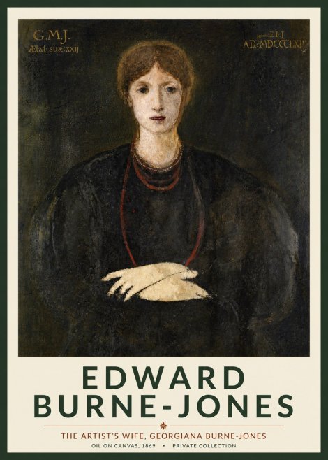 Edward Burne-Jones The Artist's Wife, Georgiana Burne-jones No4 - Plakat