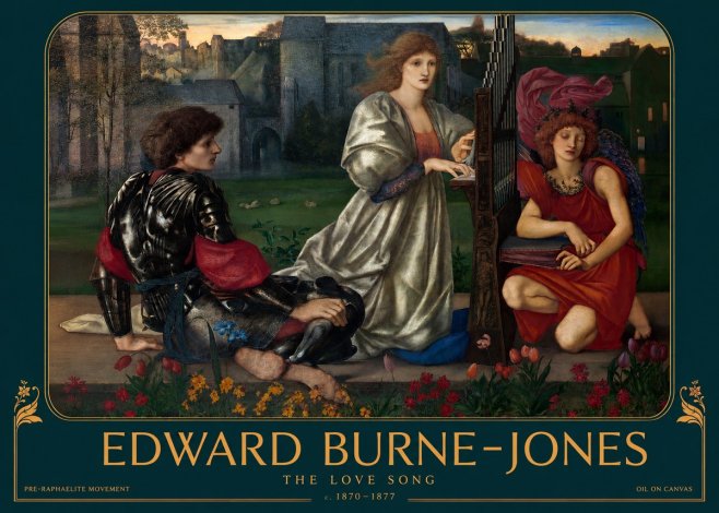 Edward Burne-Jones The Love Song No2 - Plakat