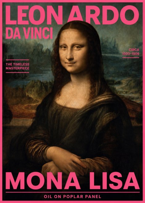 Leonardo da Vinci Mona Lisa No2 - Plakat