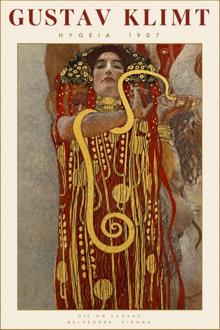 Klimt Hygeia No2 - Plakat