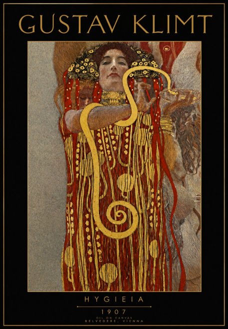 Klimt Hygeia No3 - Plakat