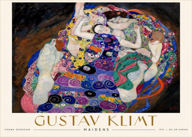 Klimt Maidens No6 - Plakat