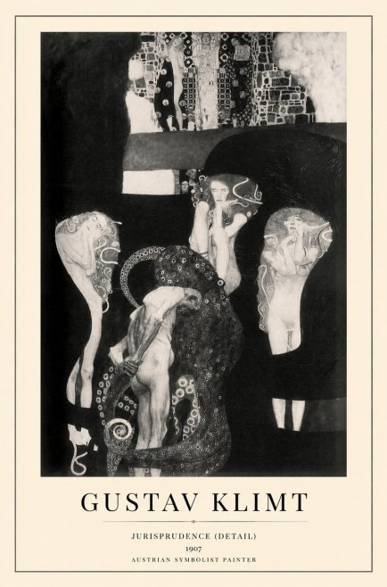 Klimt Jurisprudence (Detail) No1 - Plakat