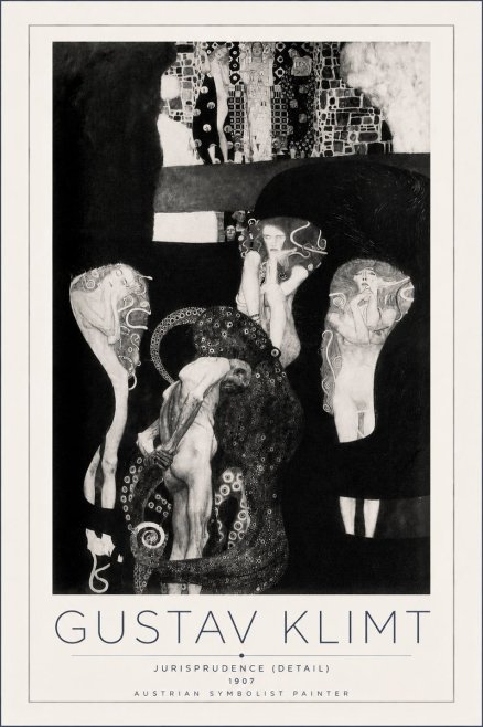 Klimt Jurisprudence (Detail) No3 - Plakat