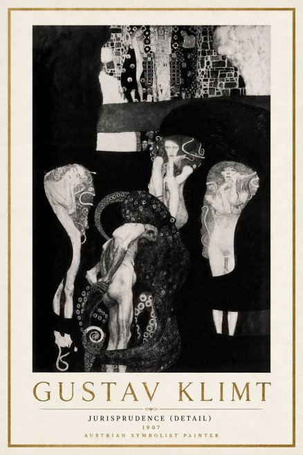 Klimt Jurisprudence (Detail) No6 - Plakat
