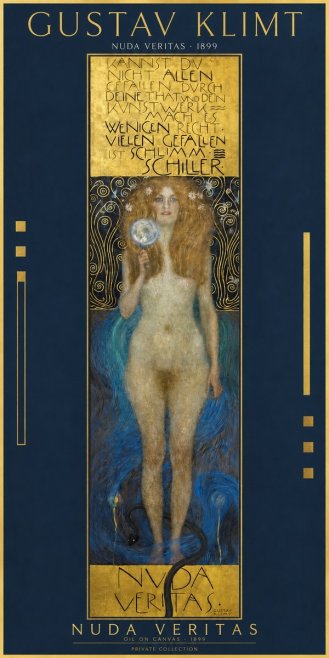 Klimt Nuda Veritas No2 - Plakat