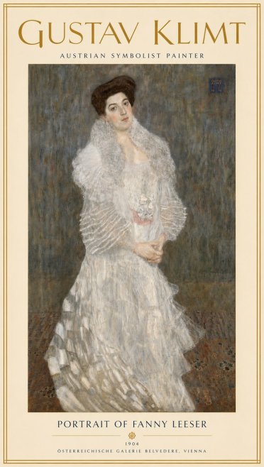 Klimt Portrait of Fanny Leeser No4 - Plakat