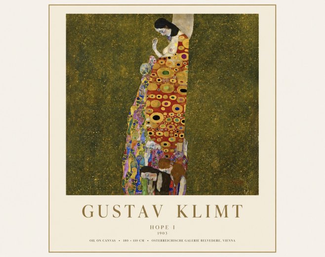 Klimt Hope I No1 - Plakat