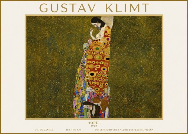 Klimt Hope I No4 - Plakat