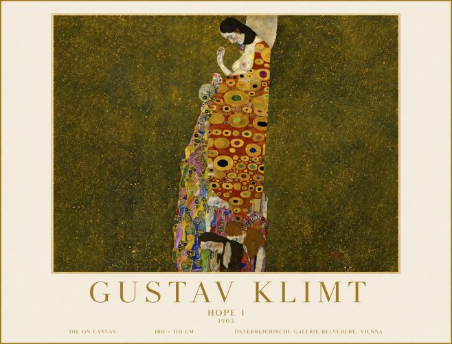 Klimt Hope I No6 - Plakat