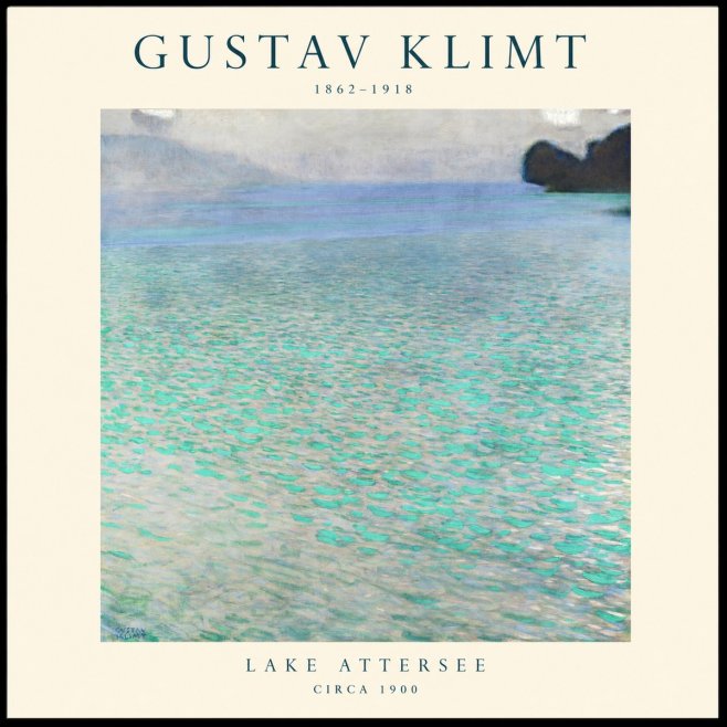 Klimt Lake Attersee No1 - Plakat