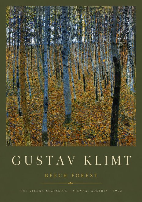 Klimt Beech Forest No3 - Plakat