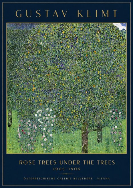 Klimt Rose Trees Under the Trees No3 - Plakat