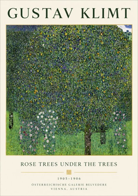 Klimt Rose Trees Under the Trees No4 - Plakat