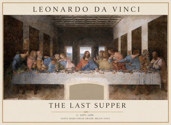 Leonardo da Vinci The Last Supper No1 - Plakat