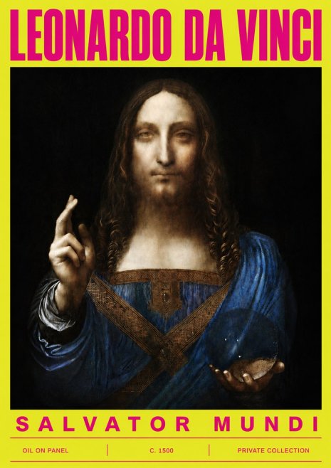 Leonardo da Vinci Salvator Mundi No5 - Plakat