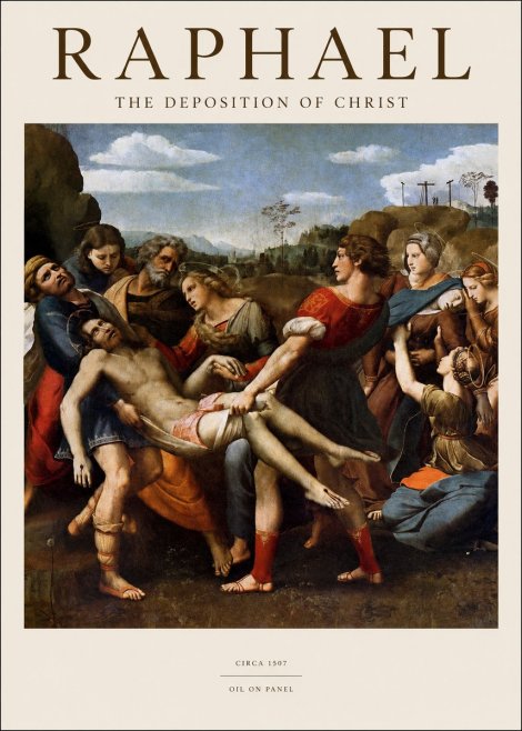 Raphael The Deposition of Christ No1 - Plakat
