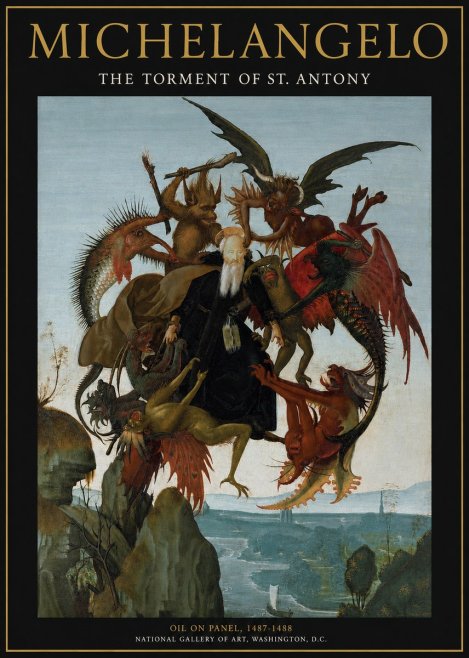 Michelangelo The Torment of St. Antony No2 - Plakat
