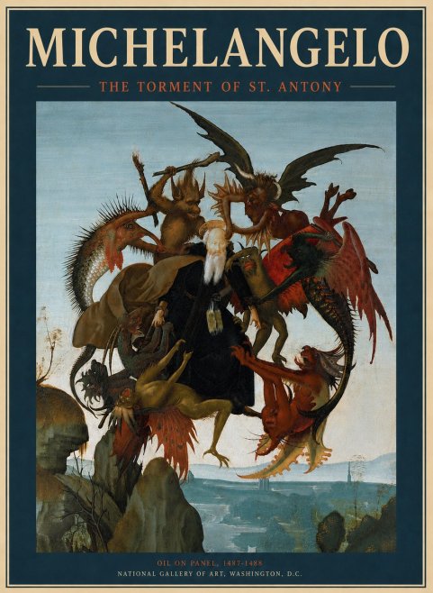 Michelangelo The Torment of St. Antony No6 - Plakat