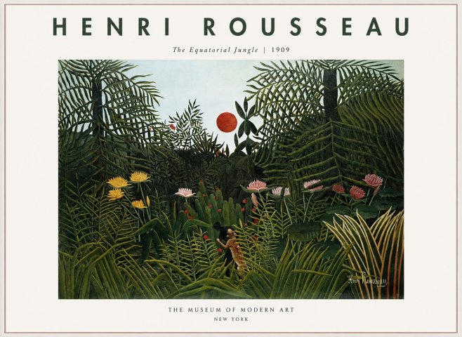 Rousseau The Equatorial Jungle No1 - Plakat