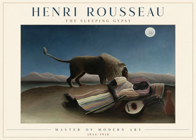 Rousseau The Sleeping Gypsy No1 - Plakat