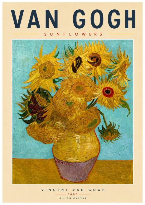 Van Gogh Sunflowers No4 - Plakat