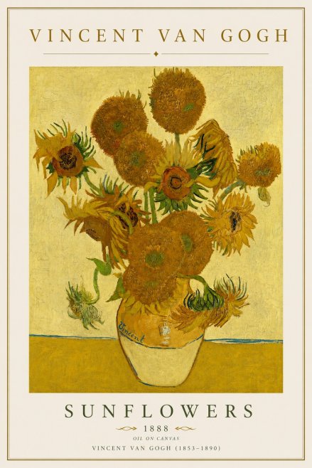 Van Gogh Sunflowers No4 - Plakat