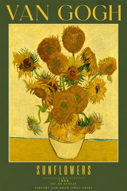 Van Gogh Sunflowers No5 - Plakat