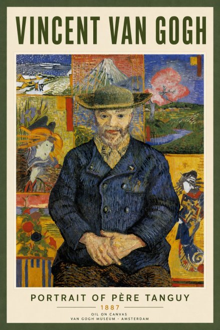 Van Gogh Portrait of Père Tanguy I No4 - Plakat