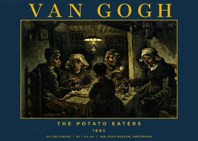 Van Gogh The Potato Eaters II No2 - Plakat