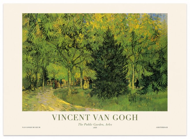 Van Gogh The Public Garden, Arles No1 - Plakat