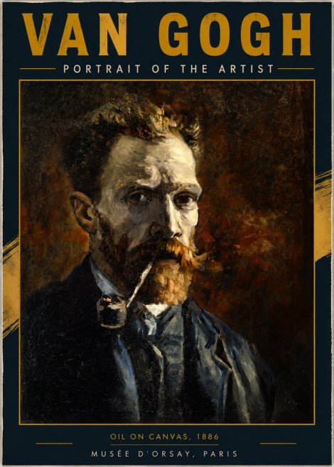 Van Gogh Portrait of the Artist No3 - Plakat