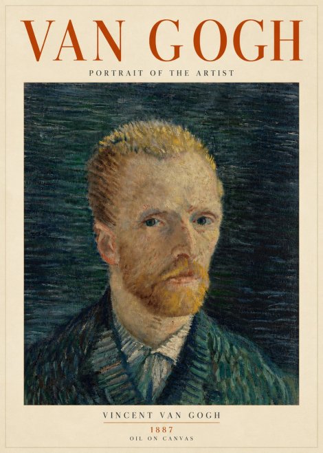 Van Gogh Portrait of the Artist II No5 - Plakat