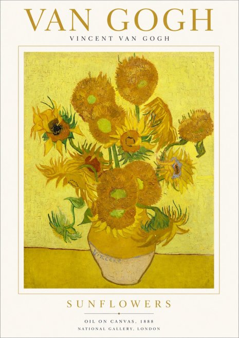Van Gogh Sunflowers No1 - Plakat