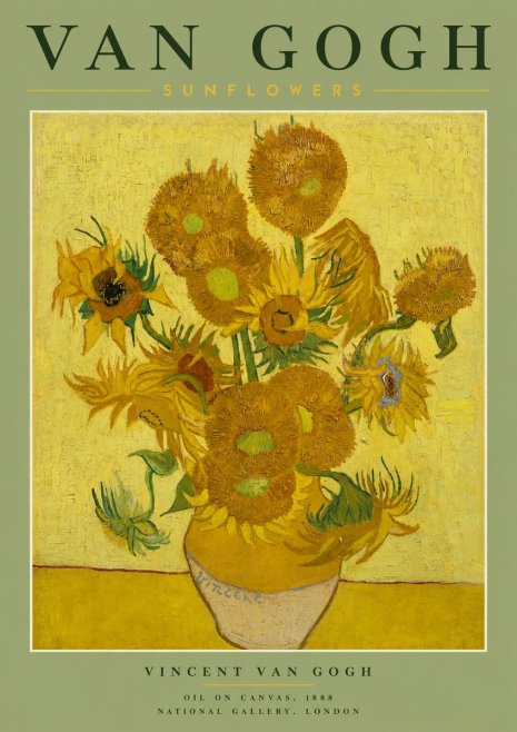 Van Gogh Sunflowers No2 - Plakat