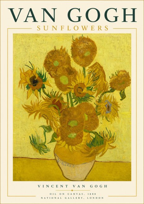 Van Gogh Sunflowers No5 - Plakat