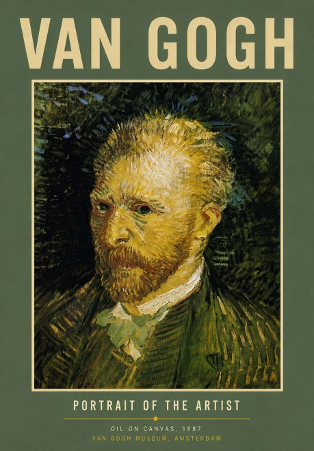 Van Gogh Portrait of the Artist No5 - Plakat