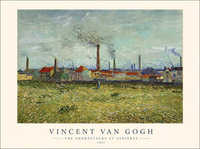 Van Gogh The Smokestacks at Asnières No1 - Plakat