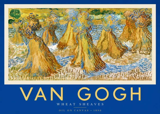 Van Gogh Wheat Sheaves No3 - Plakat