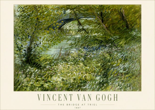 Van Gogh The Bridge at Triel No3 - Plakat