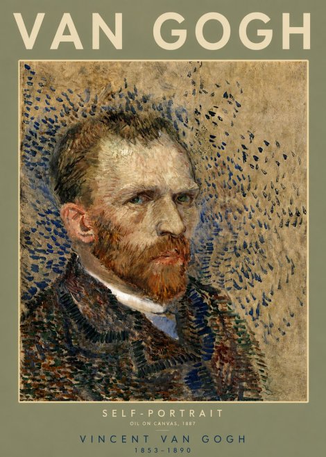 Van Gogh Self-portrait IV No4 - Plakat