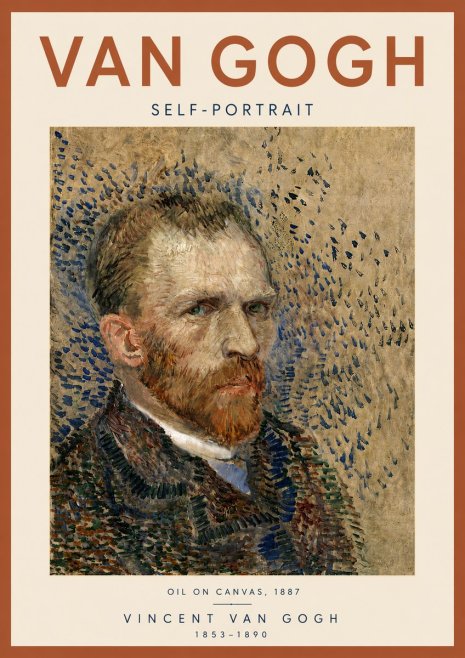 Van Gogh Self-portrait No5 - Plakat